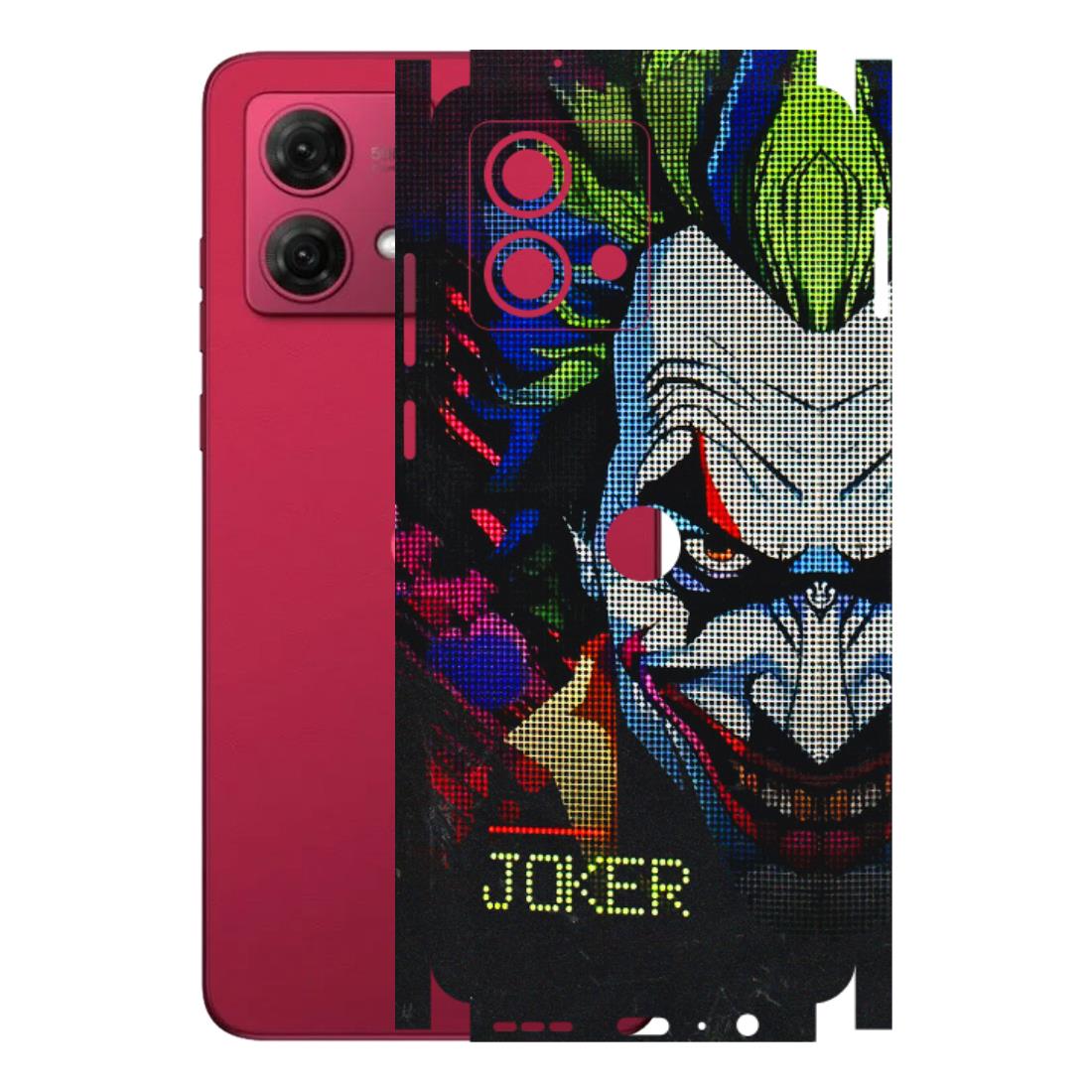 Motorola Phone Skins (All Models) - Joker Dot Matrix - 3D Embossed Finish (L-08) Motorola G84 (5G)