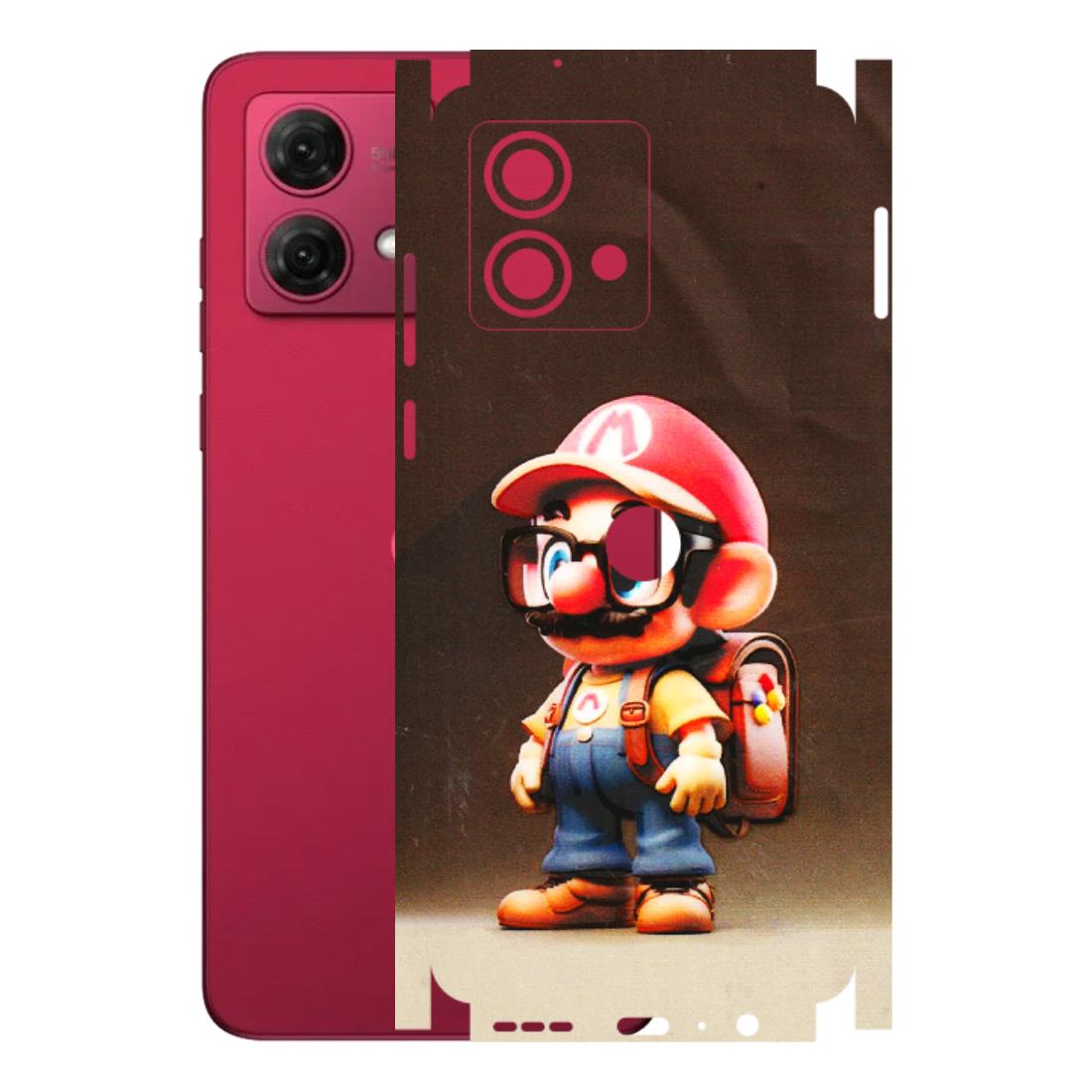 Motorola Phone Skins (All Models) - Little Mario - 3D Embossed Finish (L-119) Motorola G84 (5G)
