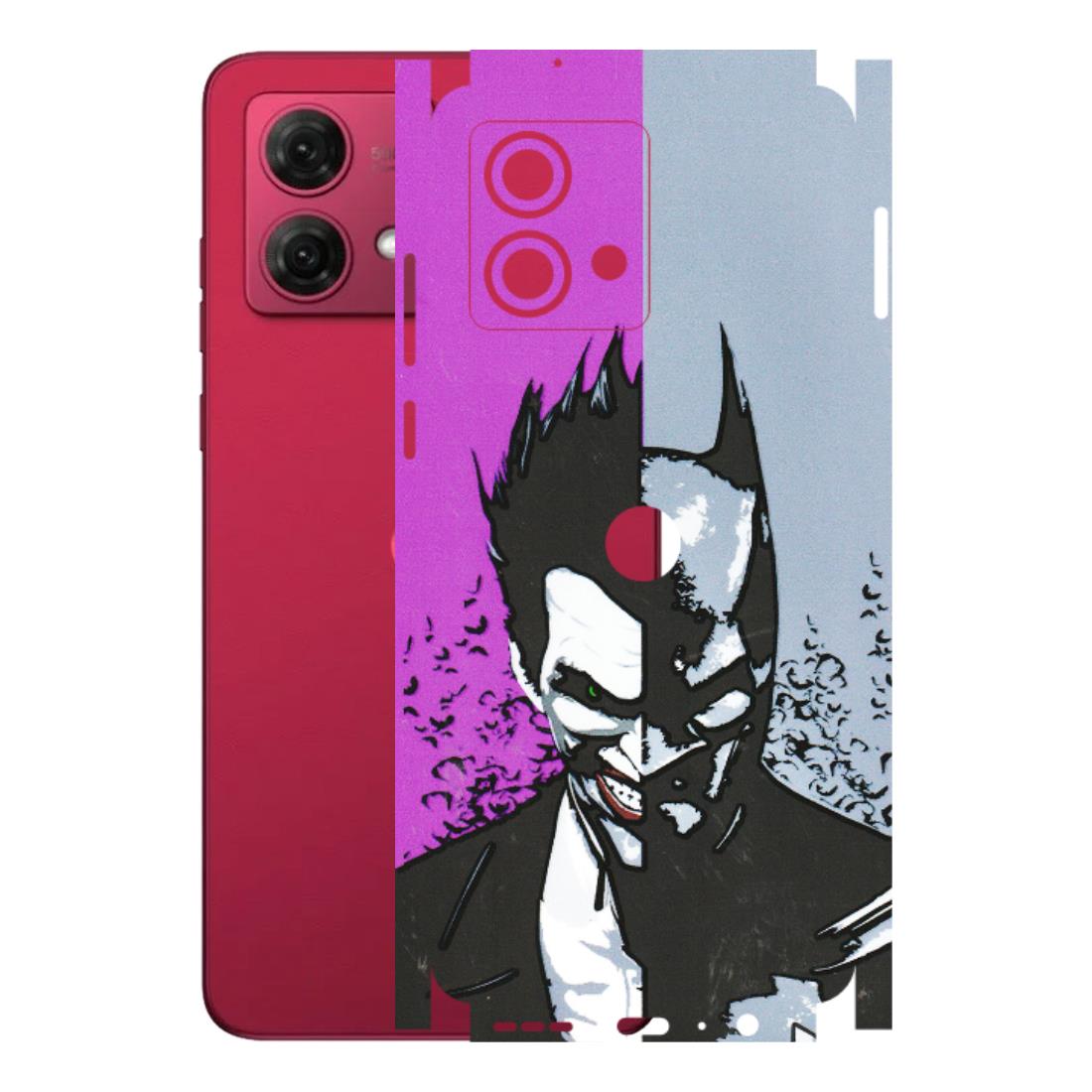 Motorola Phone Skins (All Models) - Batman & Joker - 3D Embossed Finish (L-143) Motorola G84 (5G)