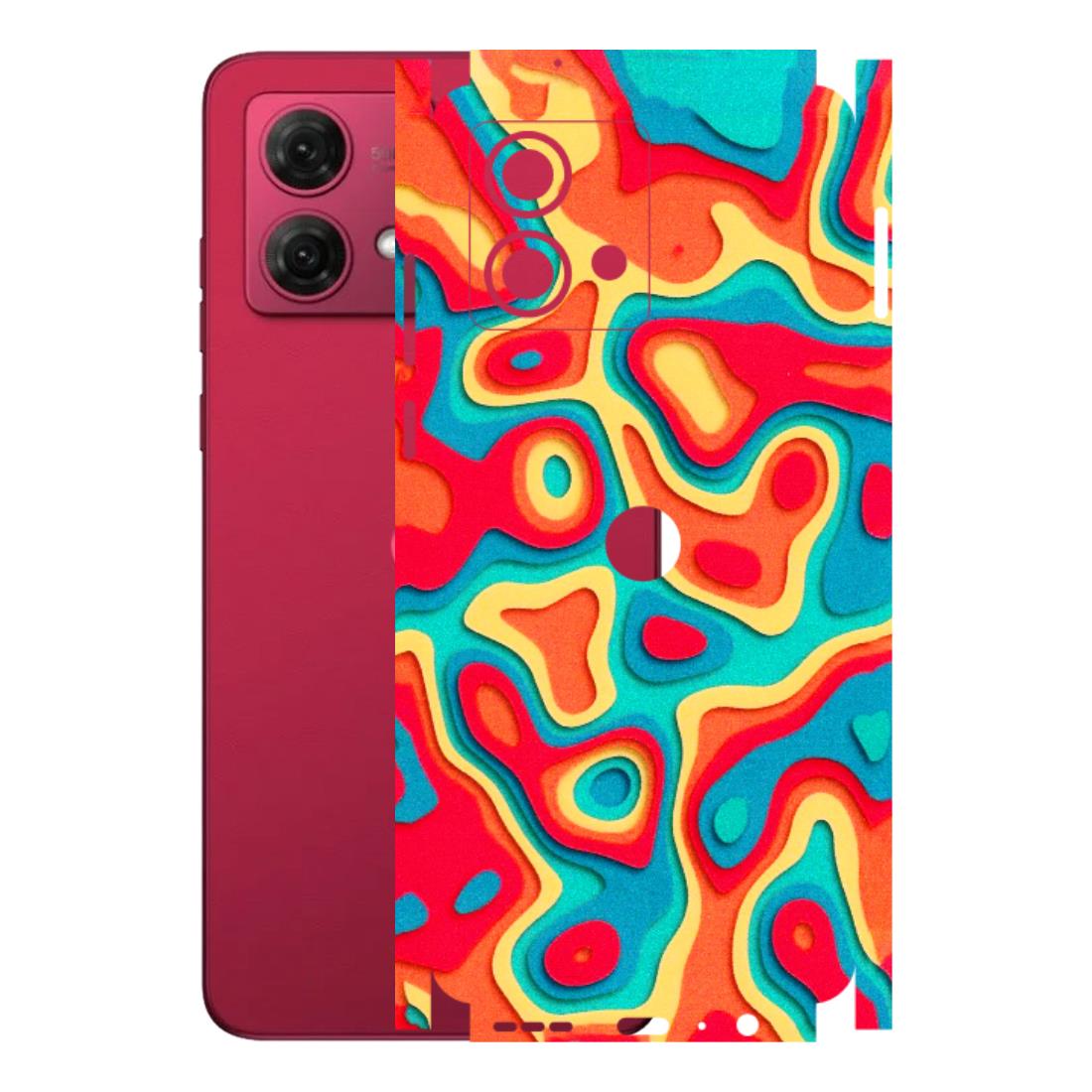 Motorola Phone Skins (All Models) - Abstract Swirl - 3D Embossed Finish (L-150) Motorola G84 (5G)
