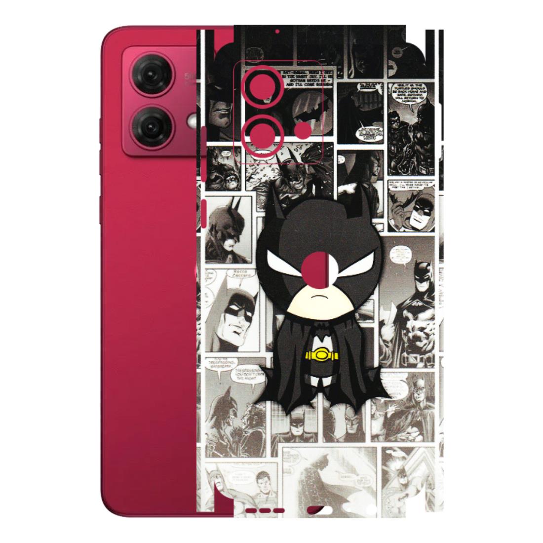 Motorola Phone Skins (All Models) - Toon Batman - 3D Embossed Finish (L-182) Motorola G84 (5G)