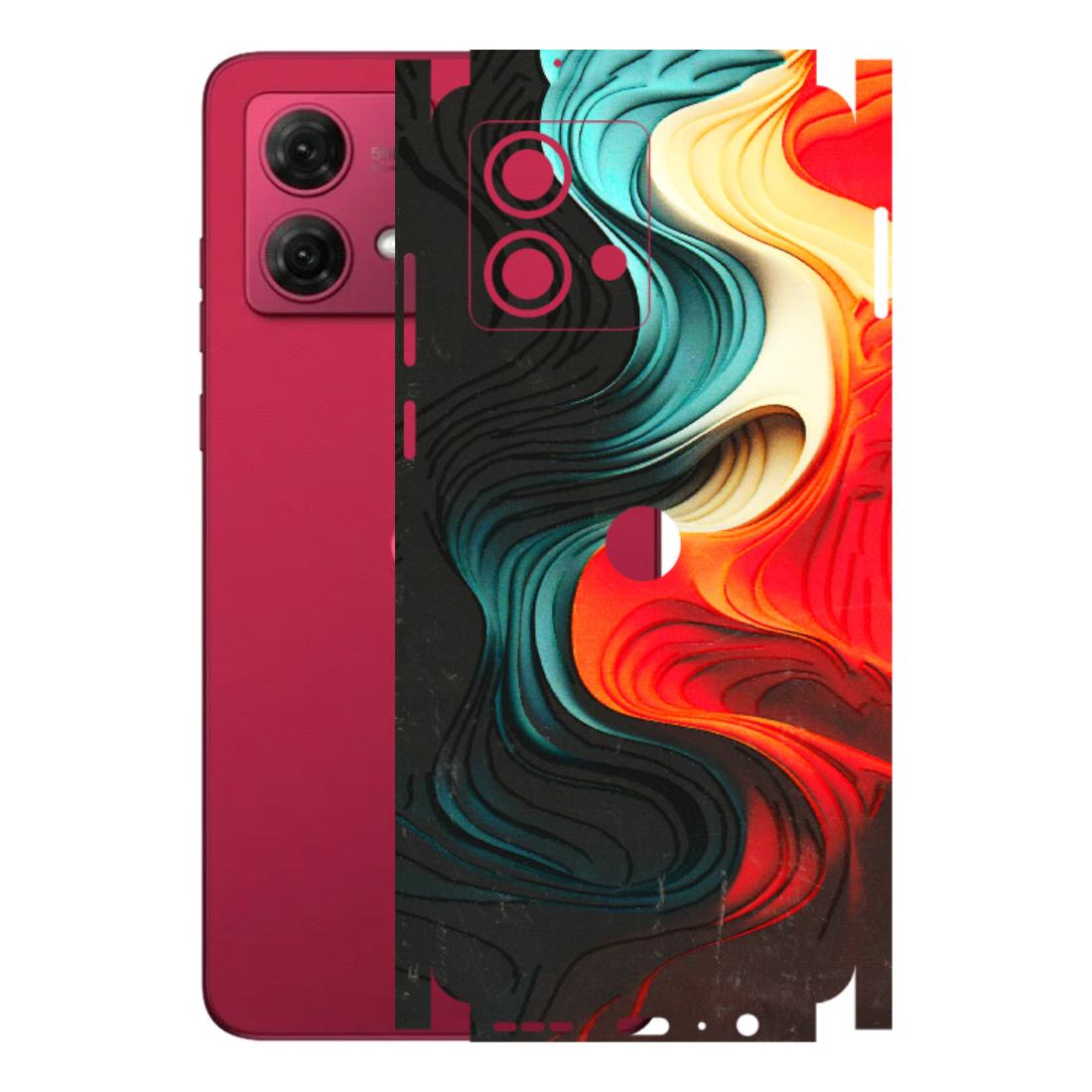 Motorola Phone Skins (All Models) - The Silky Swirl - 3D Embossed Finish (L-240) Motorola G84 (5G)