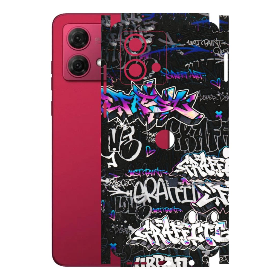 Motorola Phone Skins (All Models) - Graffiti Killer - 3D Embossed Finish (L-274) Motorola G84 (5G)