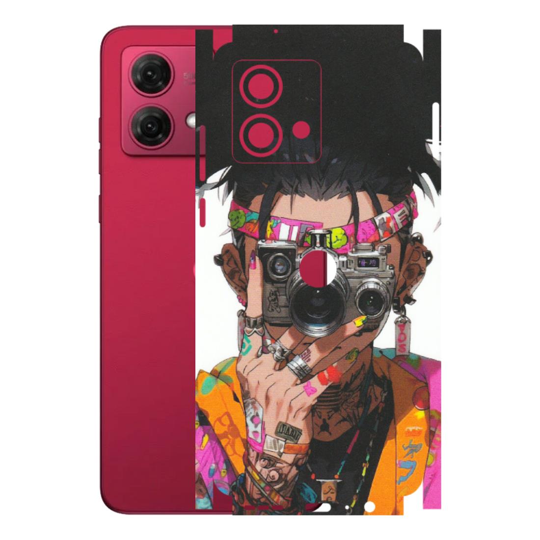Motorola Phone Skins (All Models) - Camera Lover Girl - Matte Finish (M-09) Motorola G84 (5G)