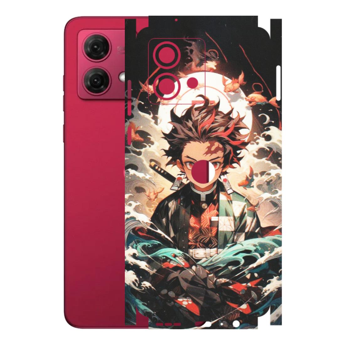 Motorola Phone Skins (All Models) - Tanjiro Demon Slayer Anime - Matte Finish (M-158) Motorola G84 (5G)