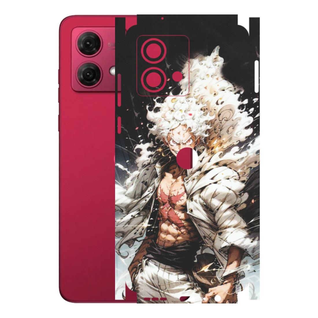 Motorola Phone Skins (All Models) - Anime Angry Classy Character - Matte Finish (M-34) Motorola G84 (5G)