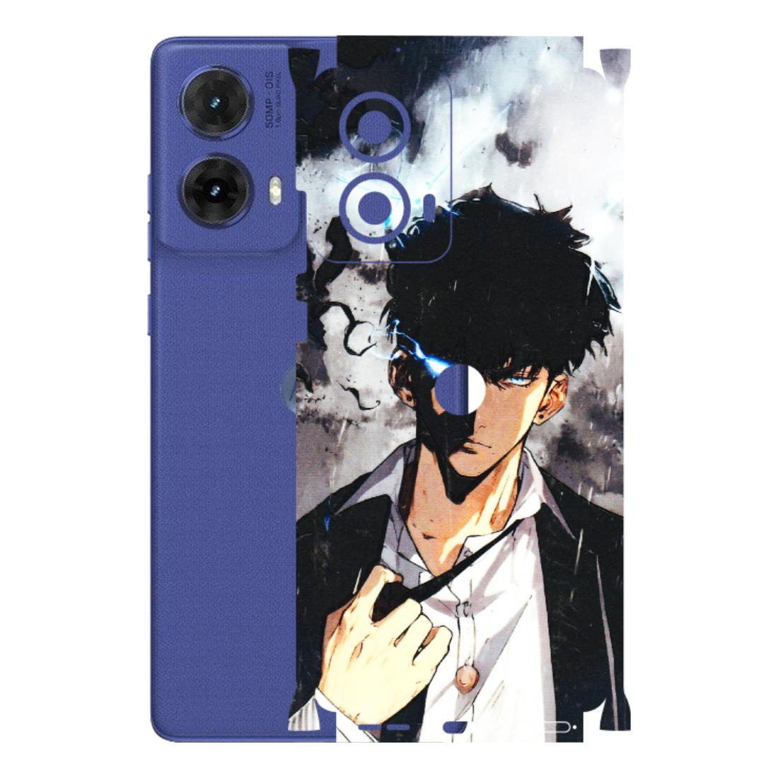 Motorola Phone Skins (All Models) - Sung Jinwoo Manhwa Anime - 3D Embossed Finish (L-328) Motorola G85 (5G)