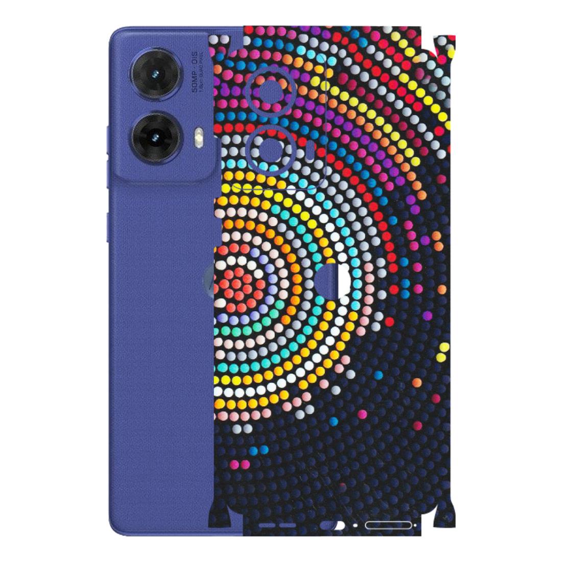 Motorola Phone Skins (All Models) - Rainbow Dot Mandala - Matte Finish (M-97) Motorola G85 (5G)