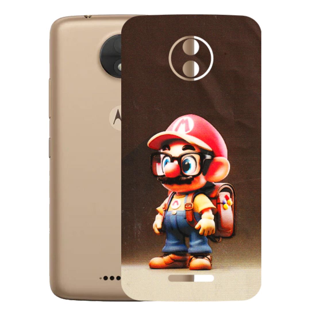 Motorola Phone Skins (All Models) - Little Mario - 3D Embossed Finish (L-119) Motorola Moto C