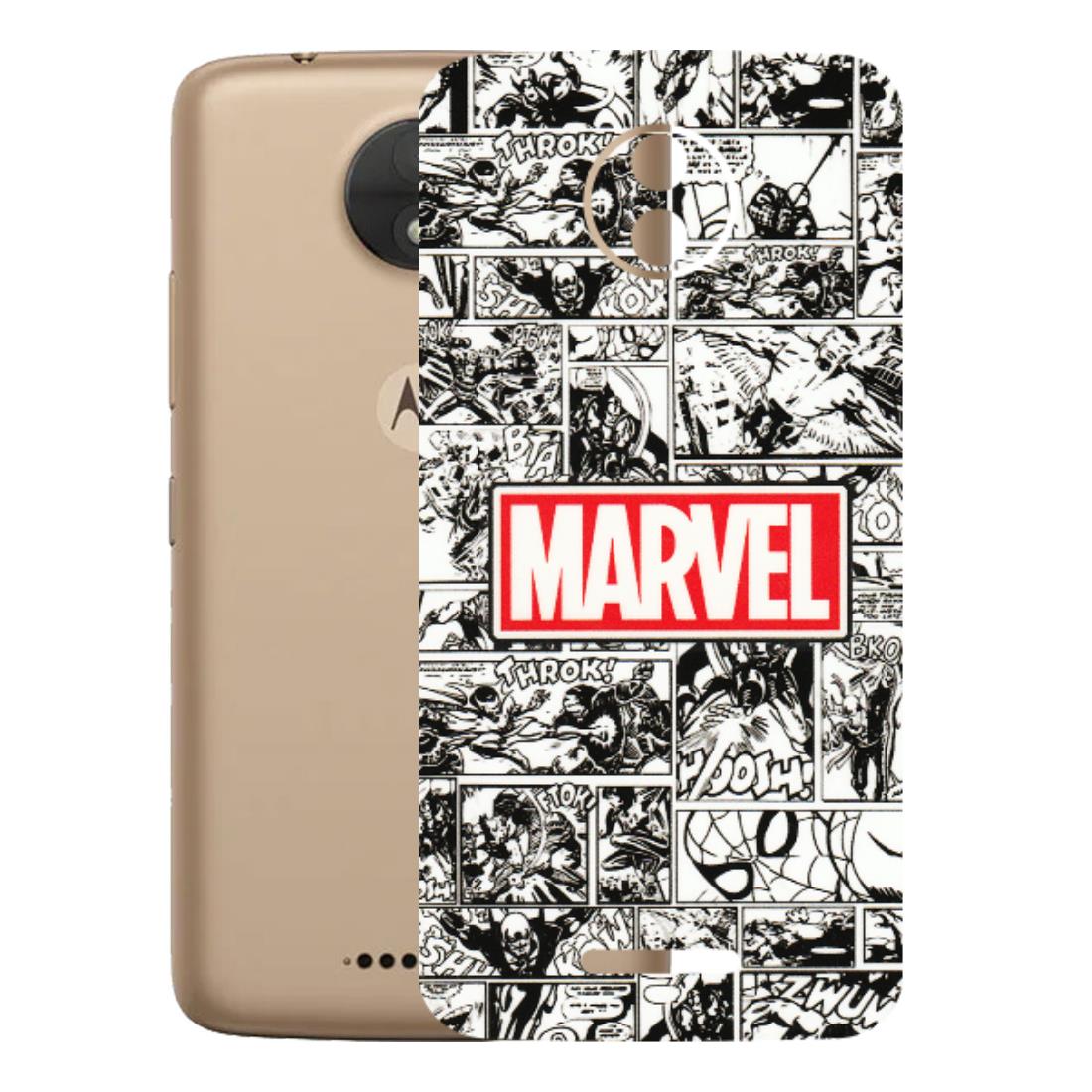 Motorola Phone Skins (All Models) - Marvel Comic - 3D Embossed Finish (L-171) Motorola Moto C