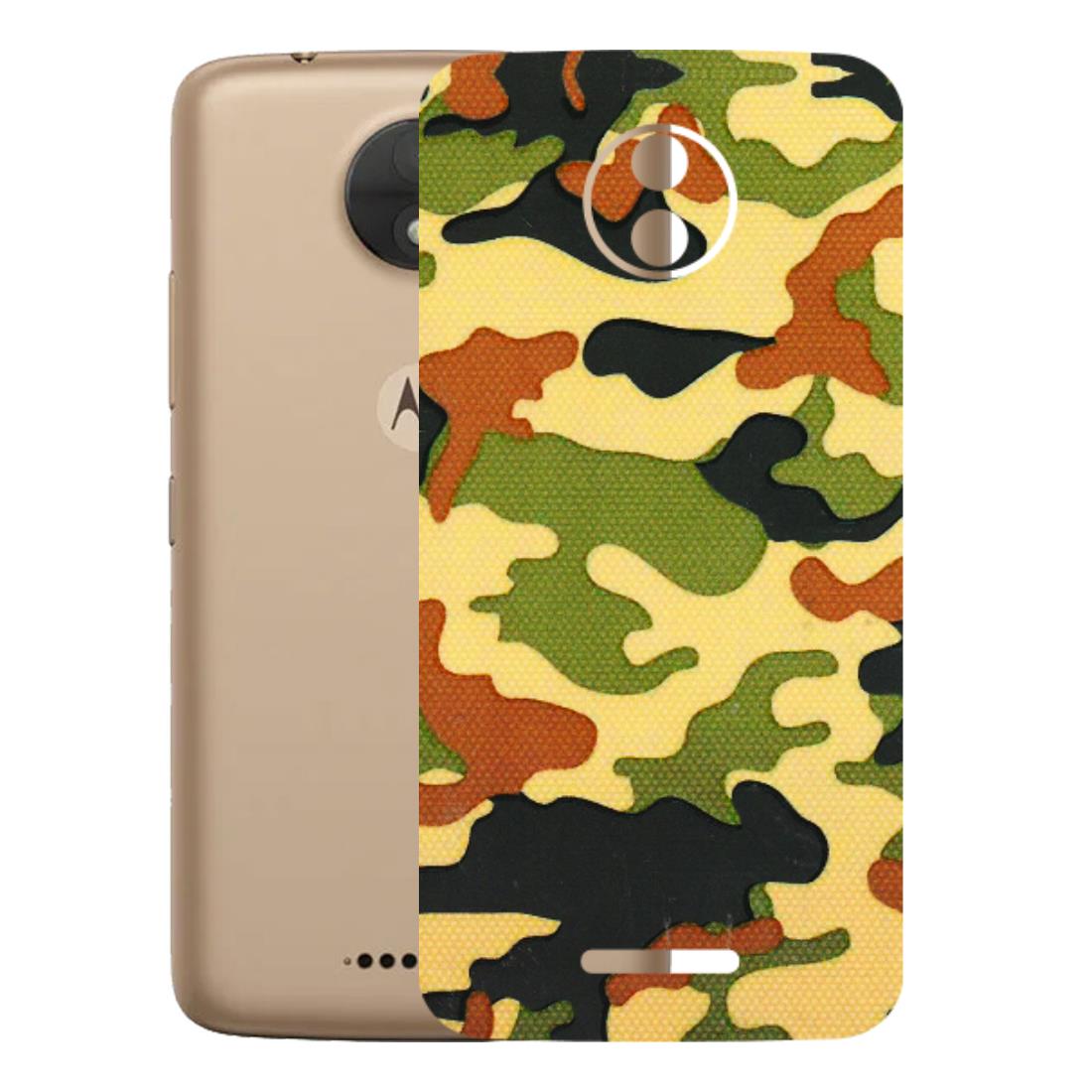 Motorola Phone Skins (All Models) - Indian Military - 3D Embossed Finish (L-234) Motorola Moto C
