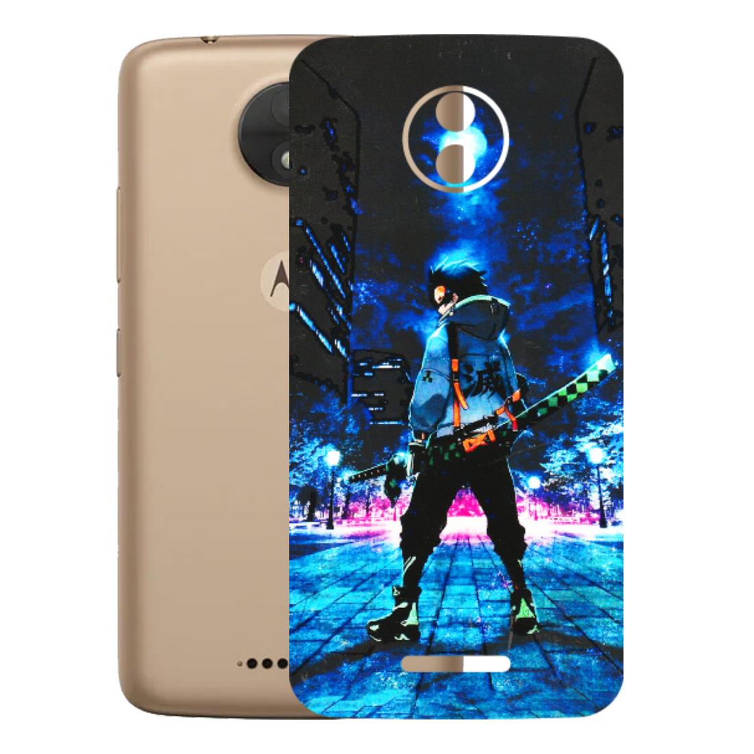 Motorola Phone Skins (All Models) - Demon Slayer Sword - 3D Embossed Finish (L-247) Motorola Moto C