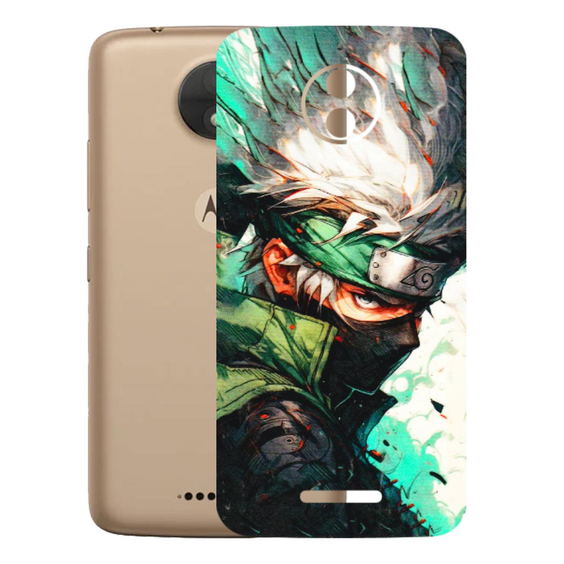 Motorola Phone Skins (All Models) - Kakashi Side Profile - 3D Embossed Finish (L-249) Motorola Moto C