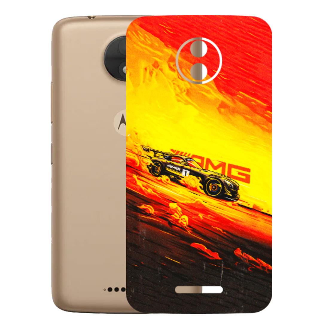 Motorola Phone Skins (All Models) - AMG Car Speed Cover - 3D Embossed Finish (L-256) Motorola Moto C