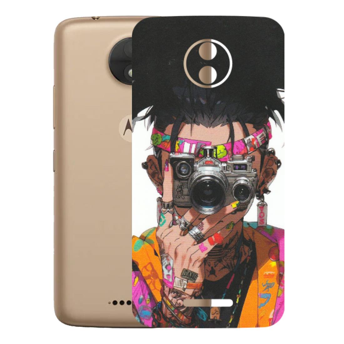 Motorola Phone Skins (All Models) - Camera Lover Girl - Matte Finish (M-09) Motorola Moto C