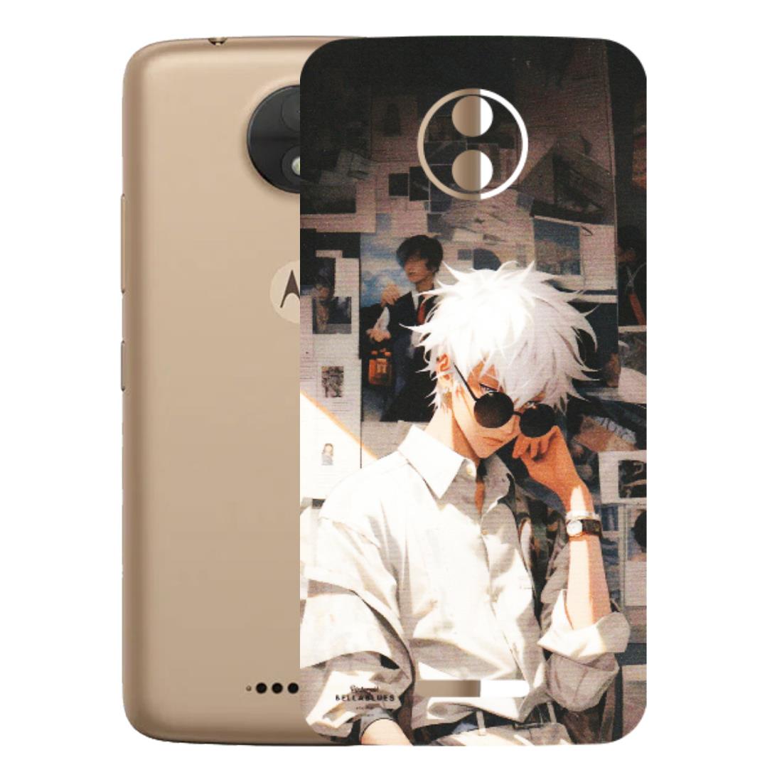 Motorola Phone Skins (All Models) - Gojo Satoru Jujustu Kaisen Anime - Matte Finish (M-156) Motorola Moto C