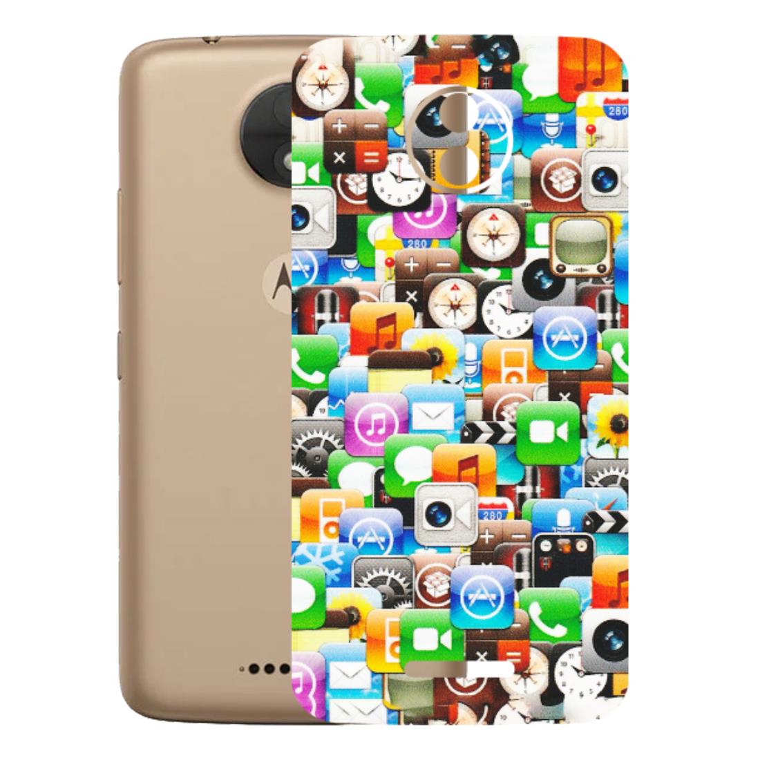 Motorola Phone Skins (All Models) - All Apple Icons - Matte Finish (M-93) Motorola Moto C
