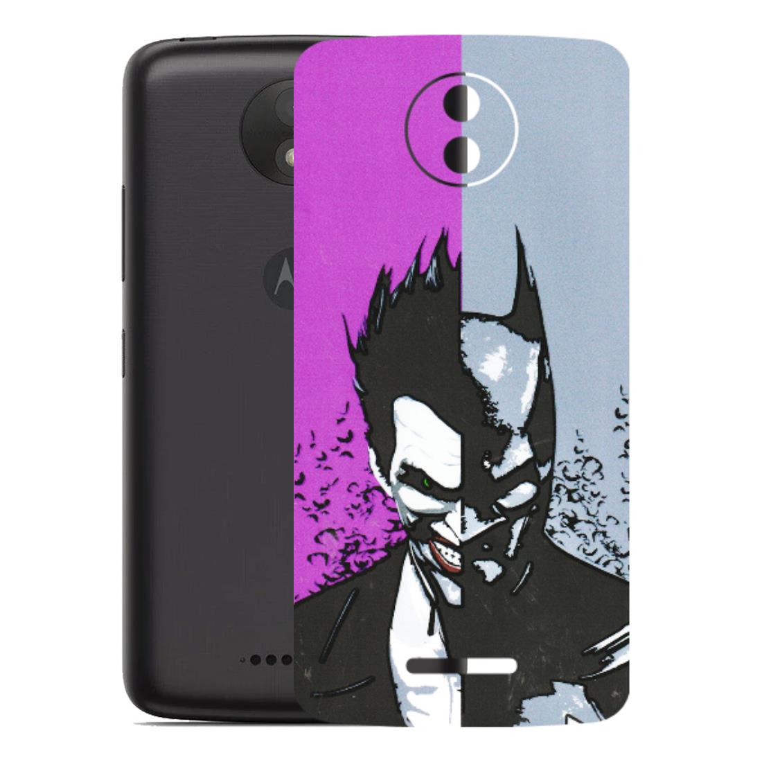 Motorola Phone Skins (All Models) - Batman & Joker - 3D Embossed Finish (L-143) Motorola Moto C Plus