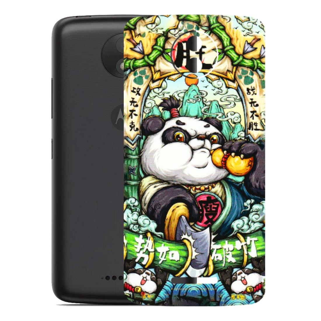 Motorola Phone Skins (All Models) - Royal Rich Panda - 3D Embossed Finish (L-170) Motorola Moto C Plus