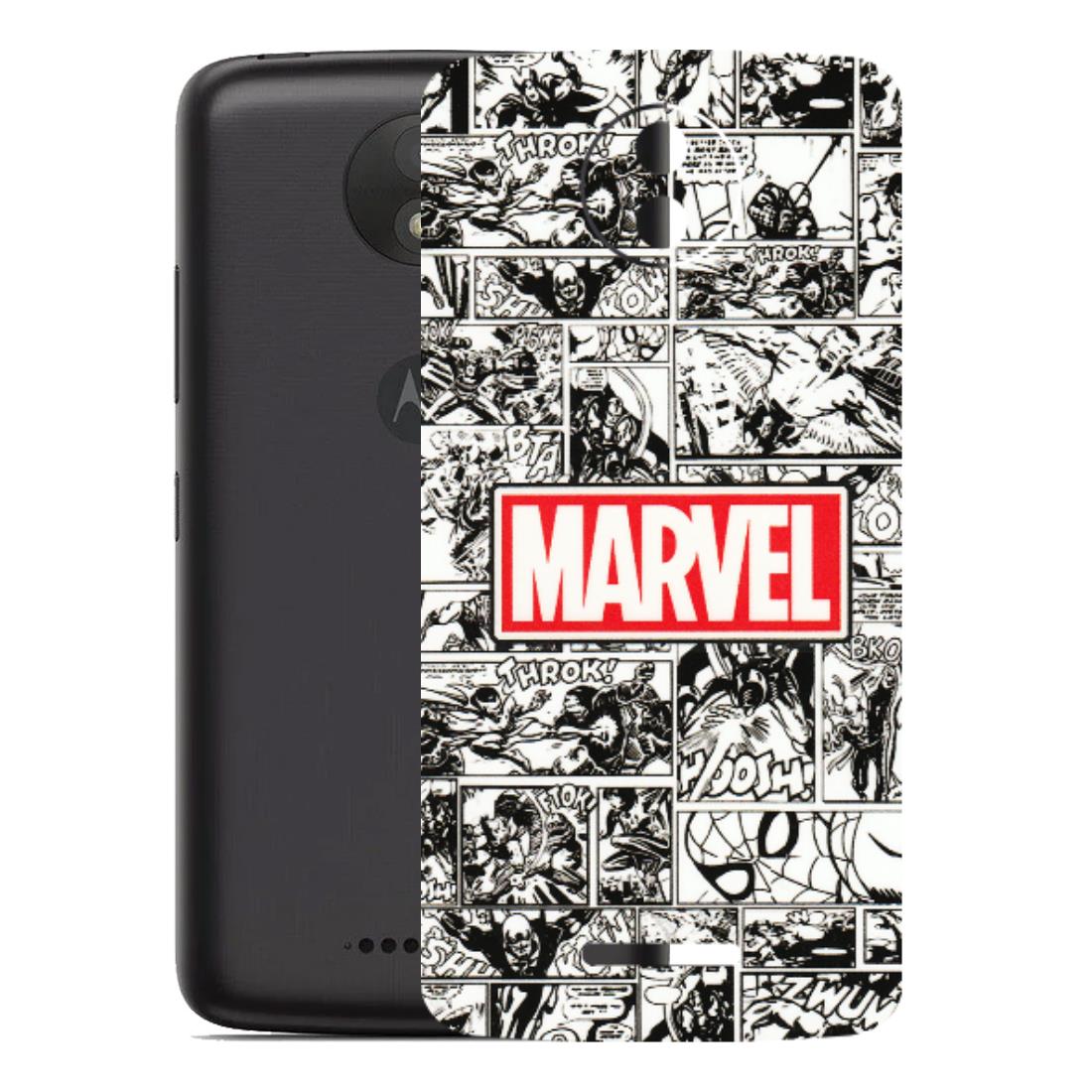Motorola Phone Skins (All Models) - Marvel Comic - 3D Embossed Finish (L-171) Motorola Moto C Plus