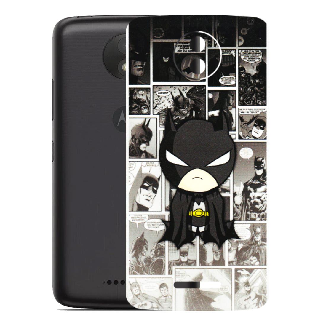Motorola Phone Skins (All Models) - Toon Batman - 3D Embossed Finish (L-182) Motorola Moto C Plus