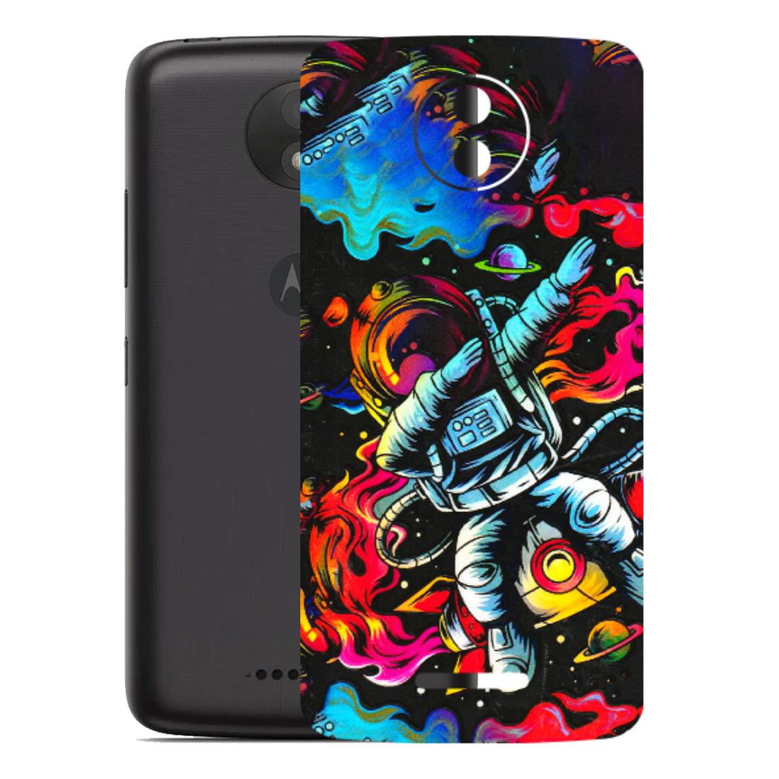 Motorola Phone Skins (All Models) - Astronaut Dope - 3D Embossed Finish (L-191) Motorola Moto C Plus
