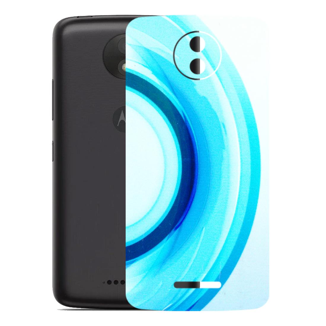 Motorola Phone Skins (All Models) - The Blue Curve - 3D Embossed Finish (L-244) Motorola Moto C Plus
