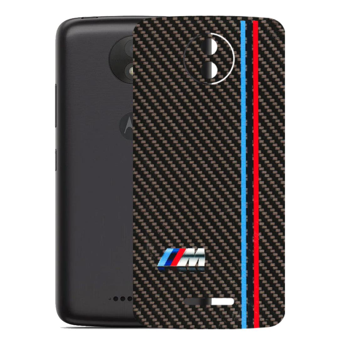 Motorola Phone Skins (All Models) - BM Carbon Fiber Feels - 3D Embossed Finish (L-38) Motorola Moto C Plus