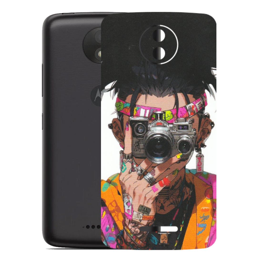 Motorola Phone Skins (All Models) - Camera Lover Girl - Matte Finish (M-09) Motorola Moto C Plus