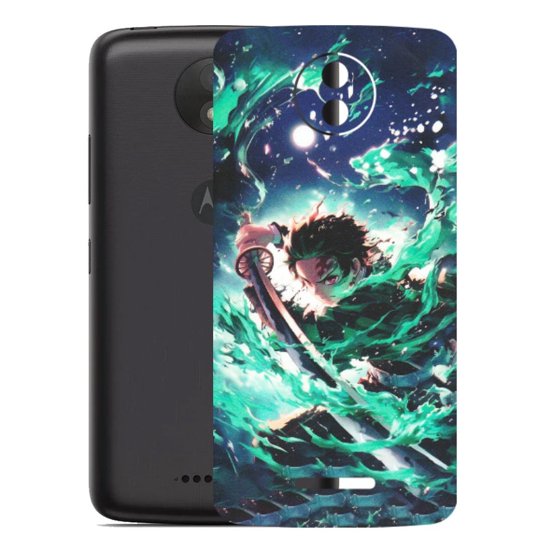 Motorola Phone Skins (All Models) - Sword Fighter Anime - Matte Finish (M-29) Motorola Moto C Plus