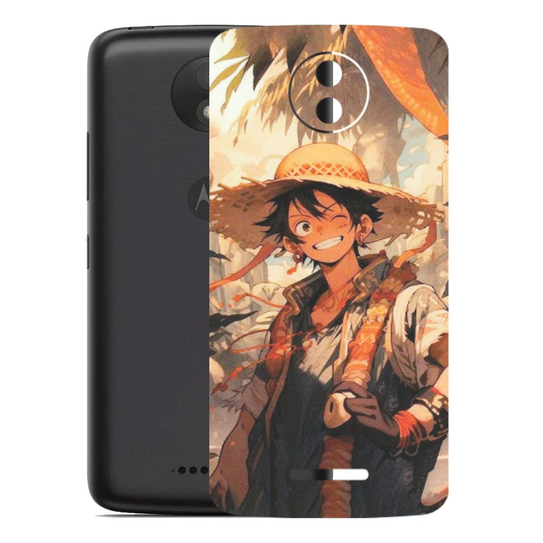 Motorola Phone Skins (All Models) - Anime Character Smile - Matte Finish (M-33) Motorola Moto C Plus