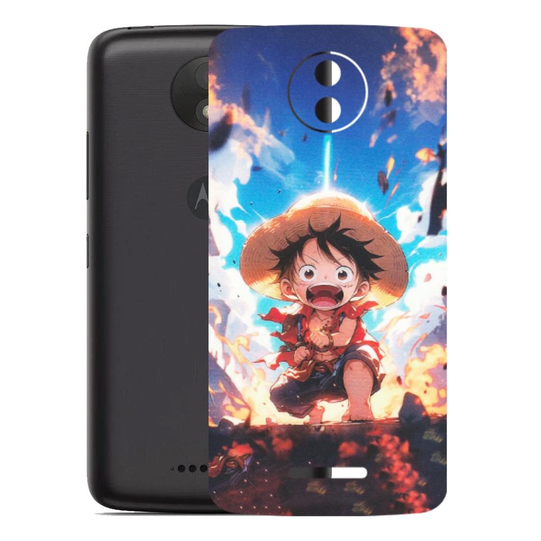Motorola Phone Skins (All Models) - Toon One Piece Cute Character - Matte Finish (M-35) Motorola Moto C Plus