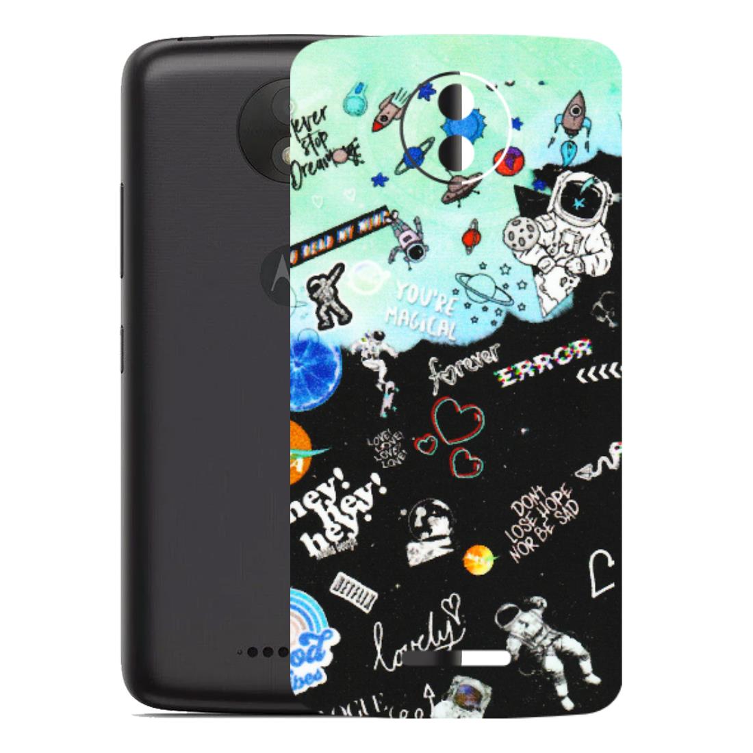 Motorola Phone Skins (All Models) - Living In A Space Dream - Matte Finish (M-46) Motorola Moto C Plus