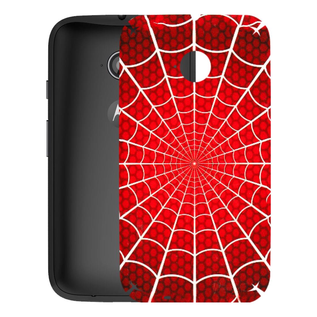 Motorola Phone Skins (All Models) - Classic Spidey Web - 3D Embossed Finish (L-115) Motorola Moto E2