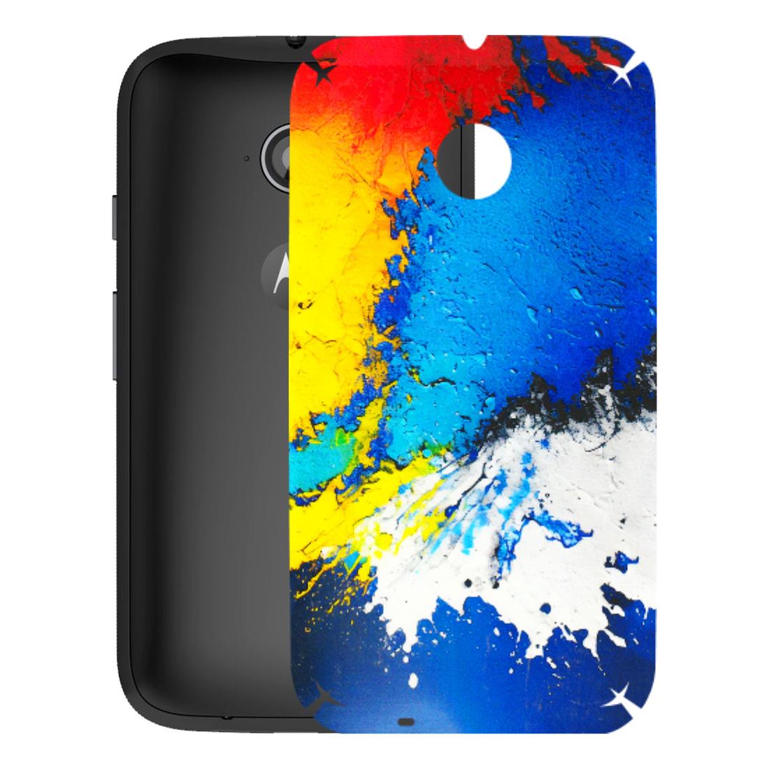 Motorola Phone Skins (All Models) - Acrylic Paint Spill - 3D Embossed Finish (L-229) Motorola Moto E2