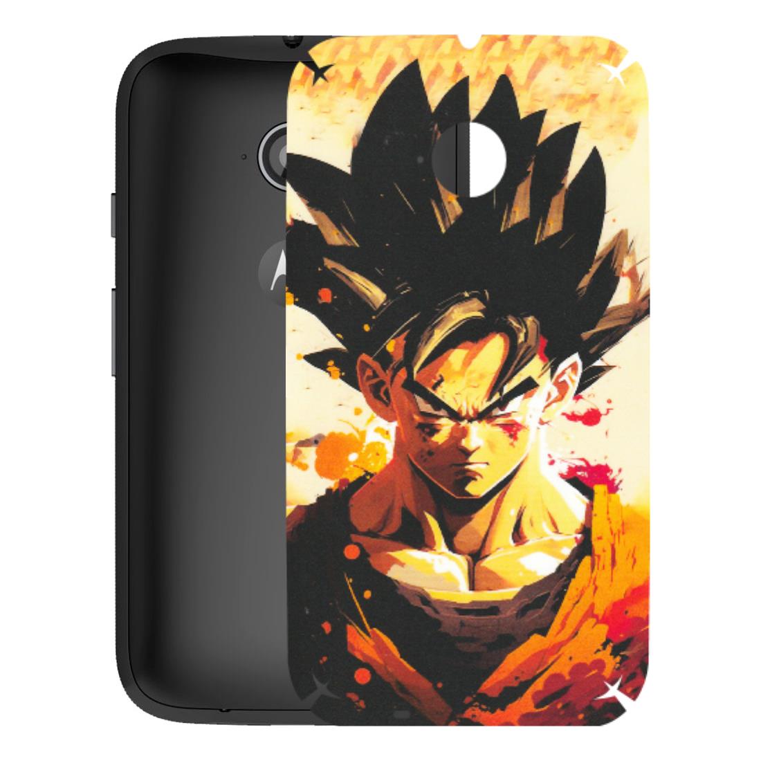 Motorola Phone Skins (All Models) - Angry Goku - Matte Finish (M-12) Motorola Moto E2