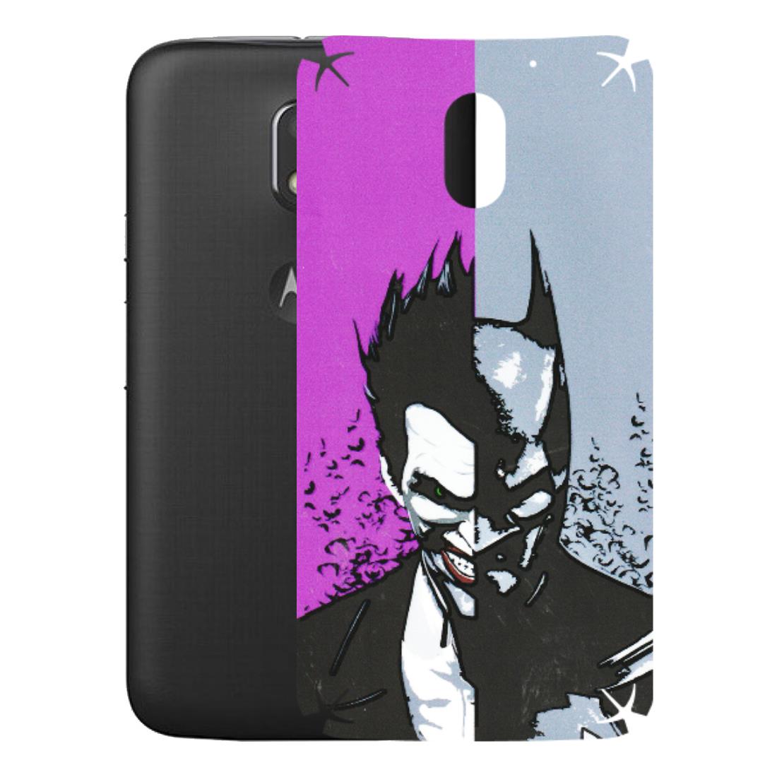 Motorola Phone Skins (All Models) - Batman & Joker - 3D Embossed Finish (L-143) Motorola Moto E3 Power