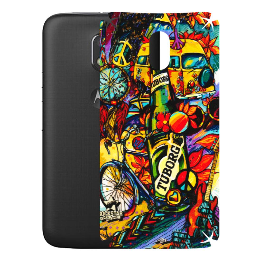 Motorola Phone Skins (All Models) - Cool Beer Bottle - 3D Embossed Finish (L-193) Motorola Moto E3 Power