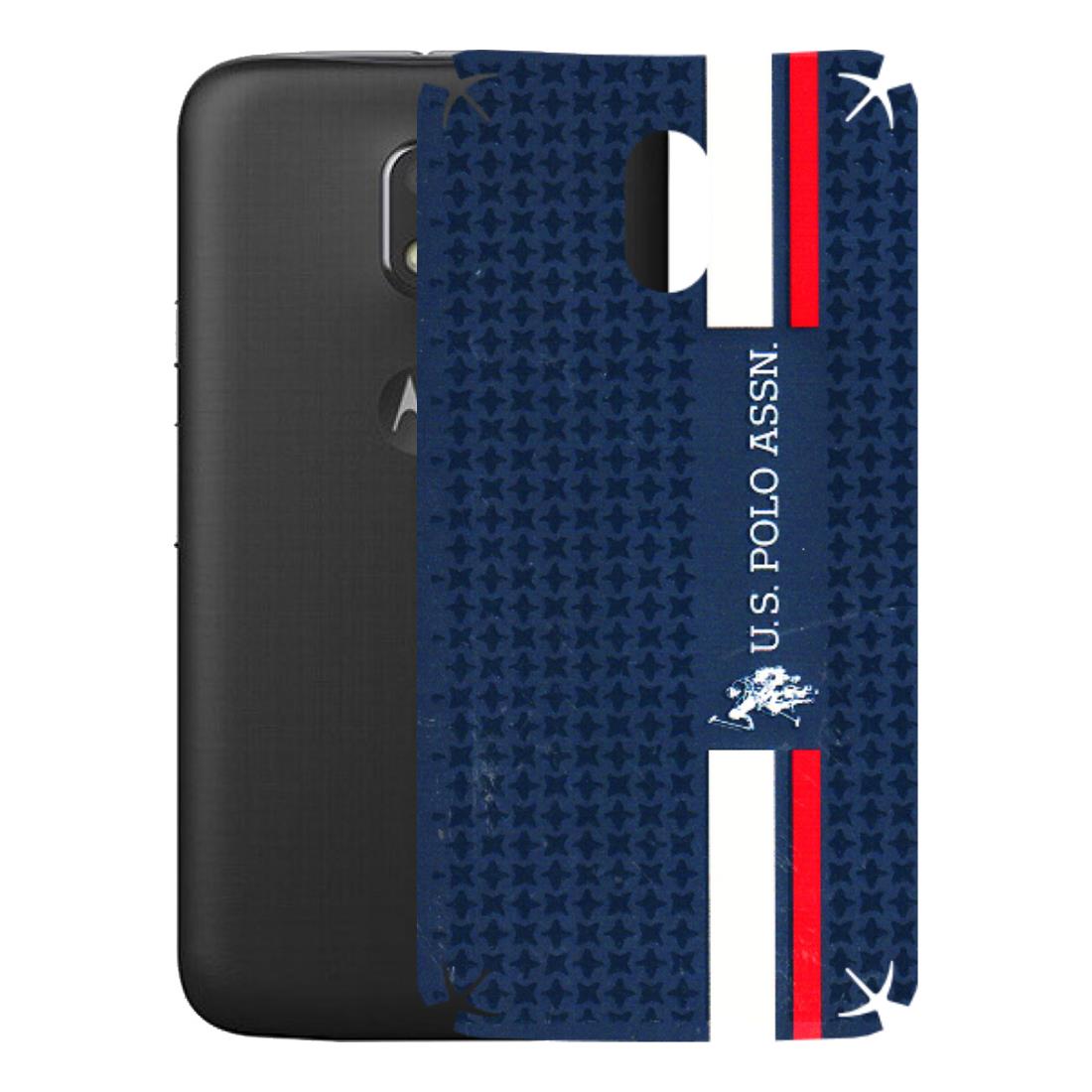 Motorola Phone Skins (All Models) - US POLO Designer Brand - 3D Embossed Finish (L-65) Motorola Moto E3 Power