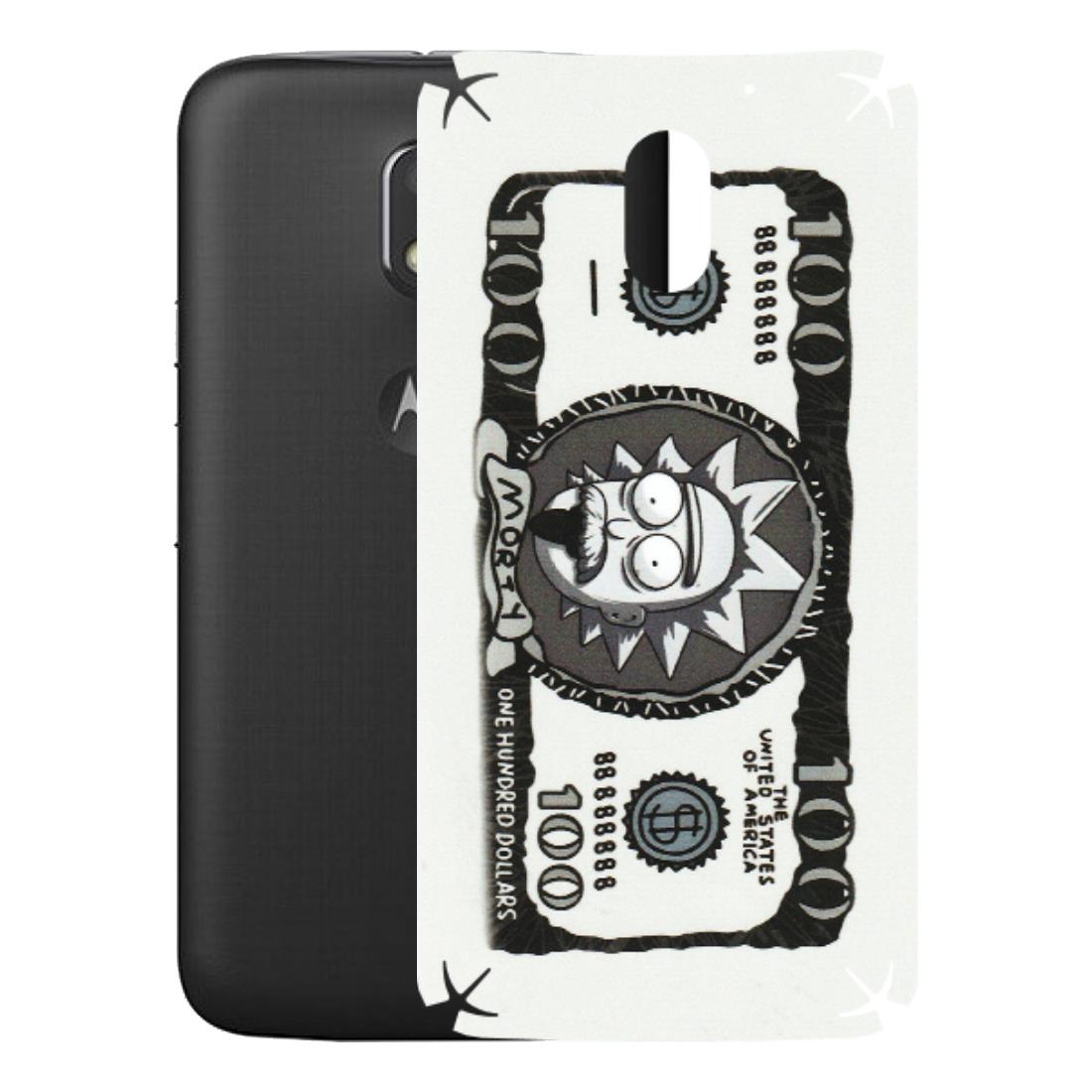Motorola Phone Skins (All Models) - Rick And Morty Hundred Dollar Anime - Matte Finish (M-161) Motorola Moto E3 Power