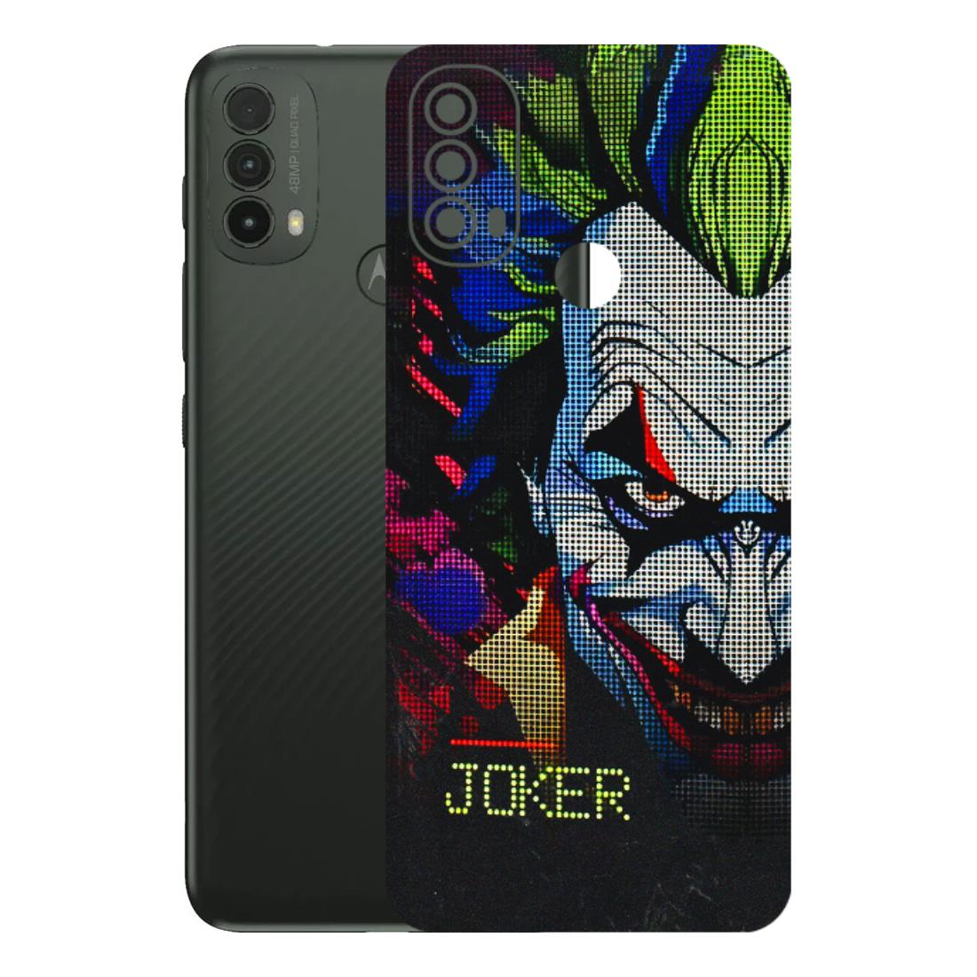 Motorola Phone Skins (All Models) - Joker Dot Matrix - 3D Embossed Finish (L-08) Motorola Moto E40