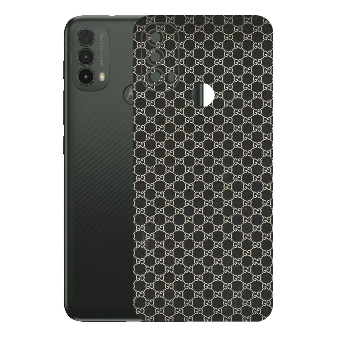 Motorola Phone Skins (All Models) - Black G Print - 3D Embossed Finish (L-109) Motorola Moto E40
