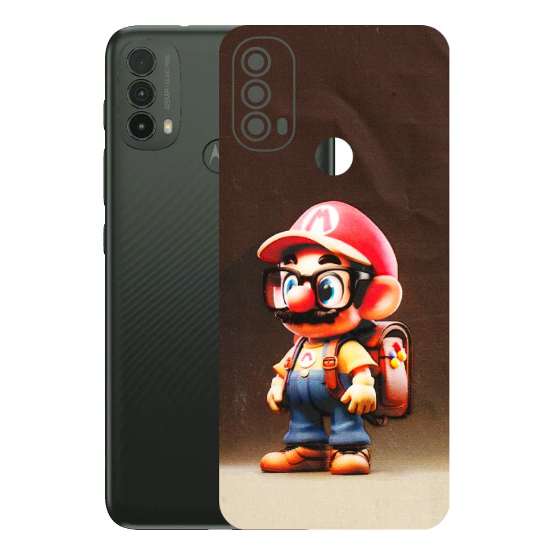Motorola Phone Skins (All Models) - Little Mario - 3D Embossed Finish (L-119) Motorola Moto E40