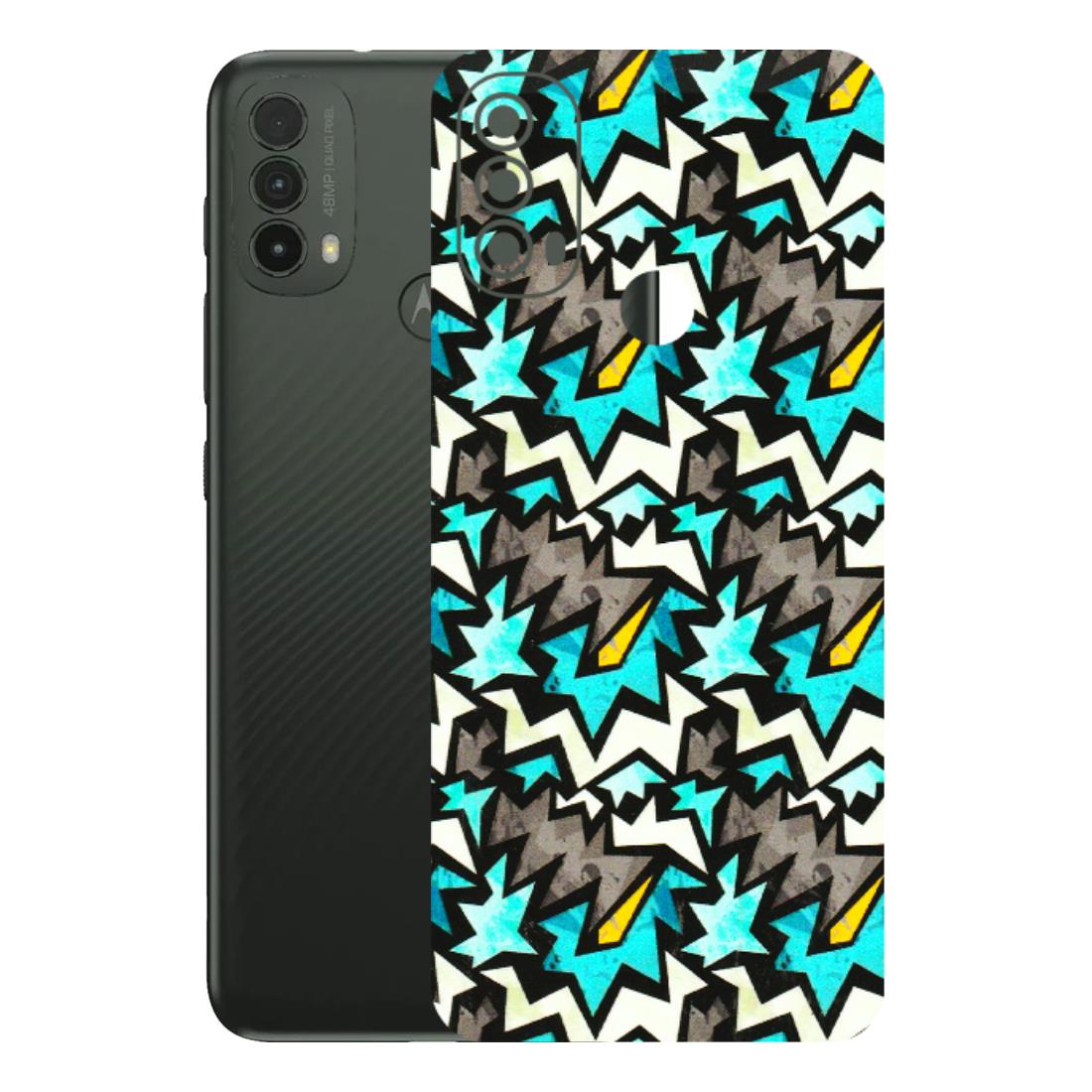 Motorola Phone Skins (All Models) - Funky Zig Zag - 3D Embossed Finish (L-223) Motorola Moto E40