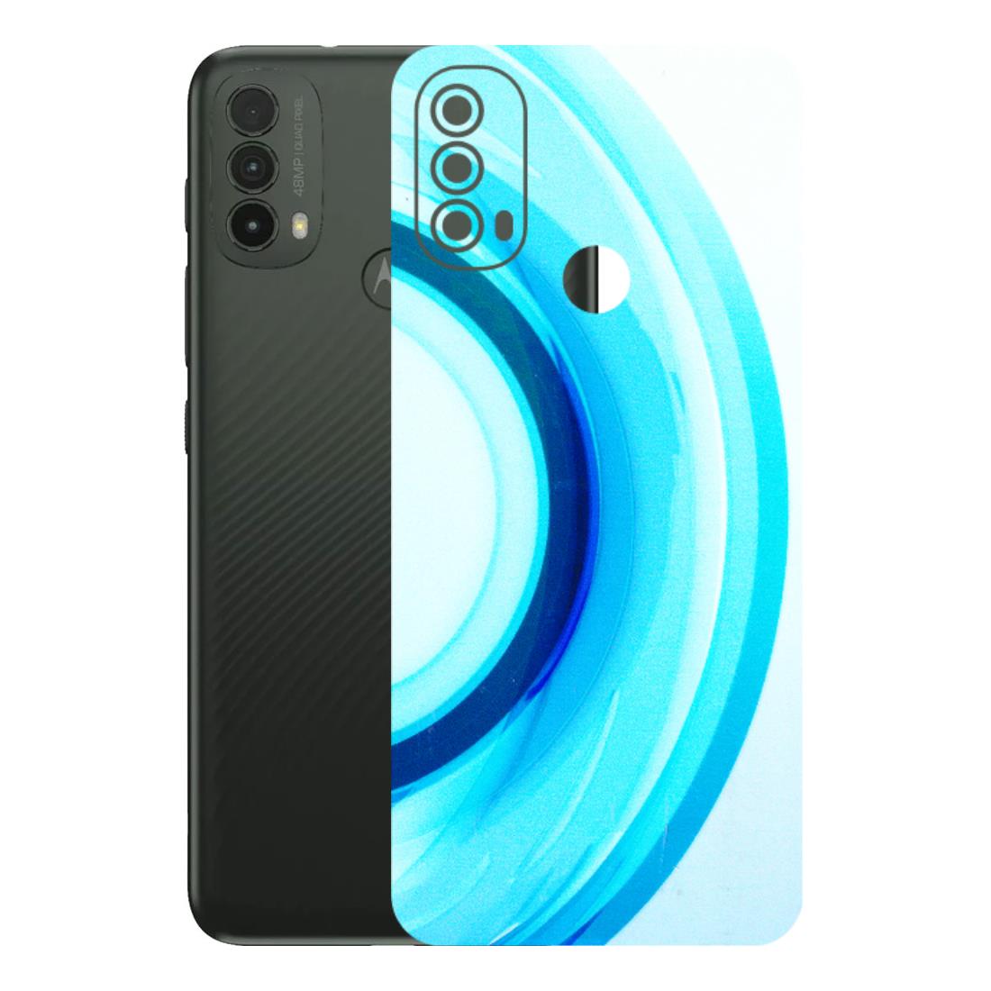 Motorola Phone Skins (All Models) - The Blue Curve - 3D Embossed Finish (L-244) Motorola Moto E40