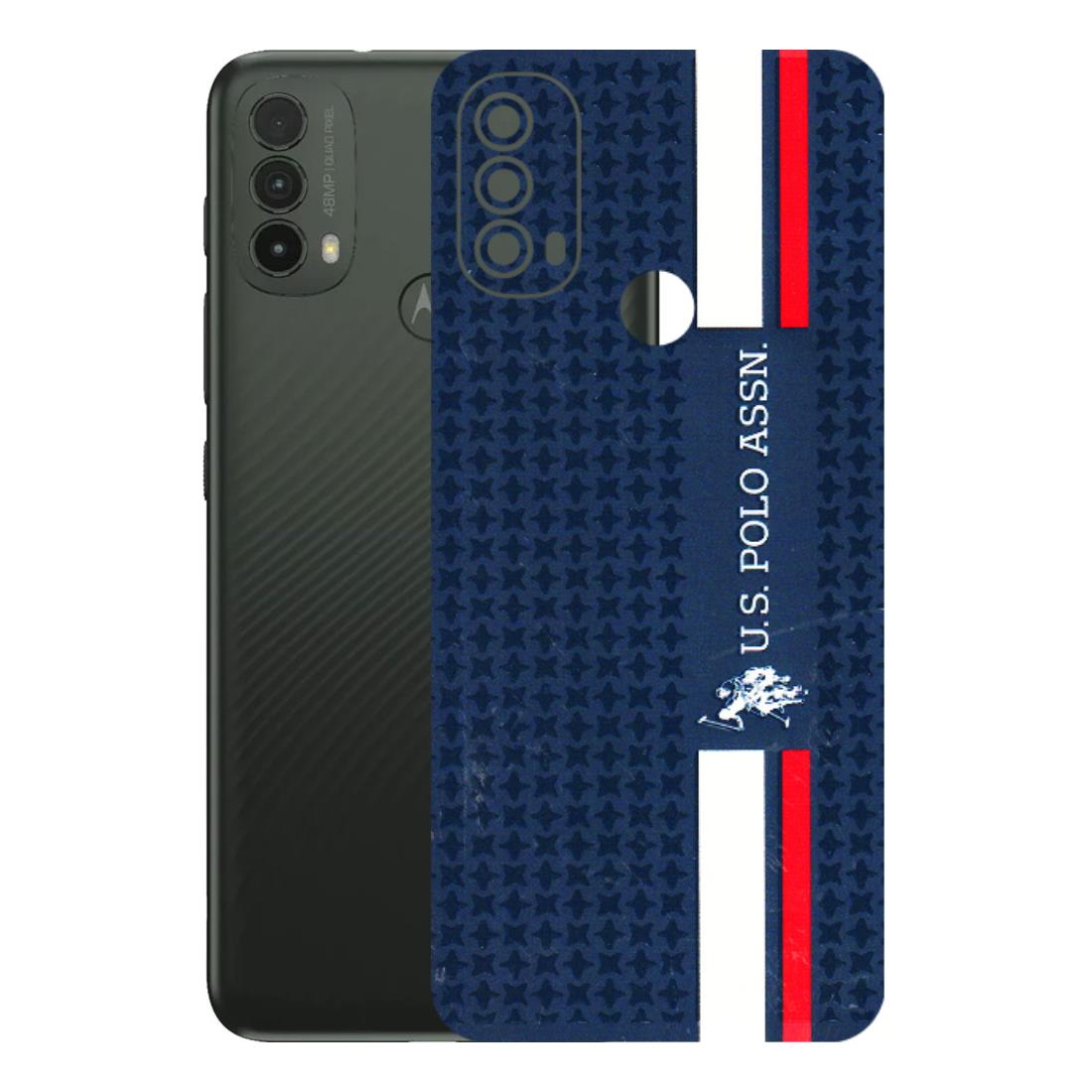 Motorola Phone Skins (All Models) - US POLO Designer Brand - 3D Embossed Finish (L-65) Motorola Moto E40