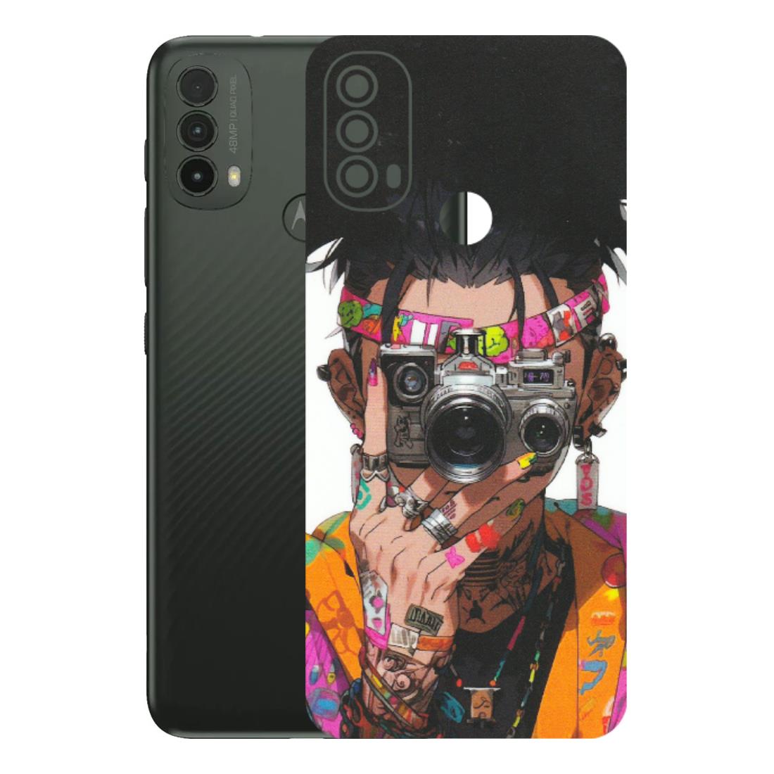 Motorola Phone Skins (All Models) - Camera Lover Girl - Matte Finish (M-09) Motorola Moto E40