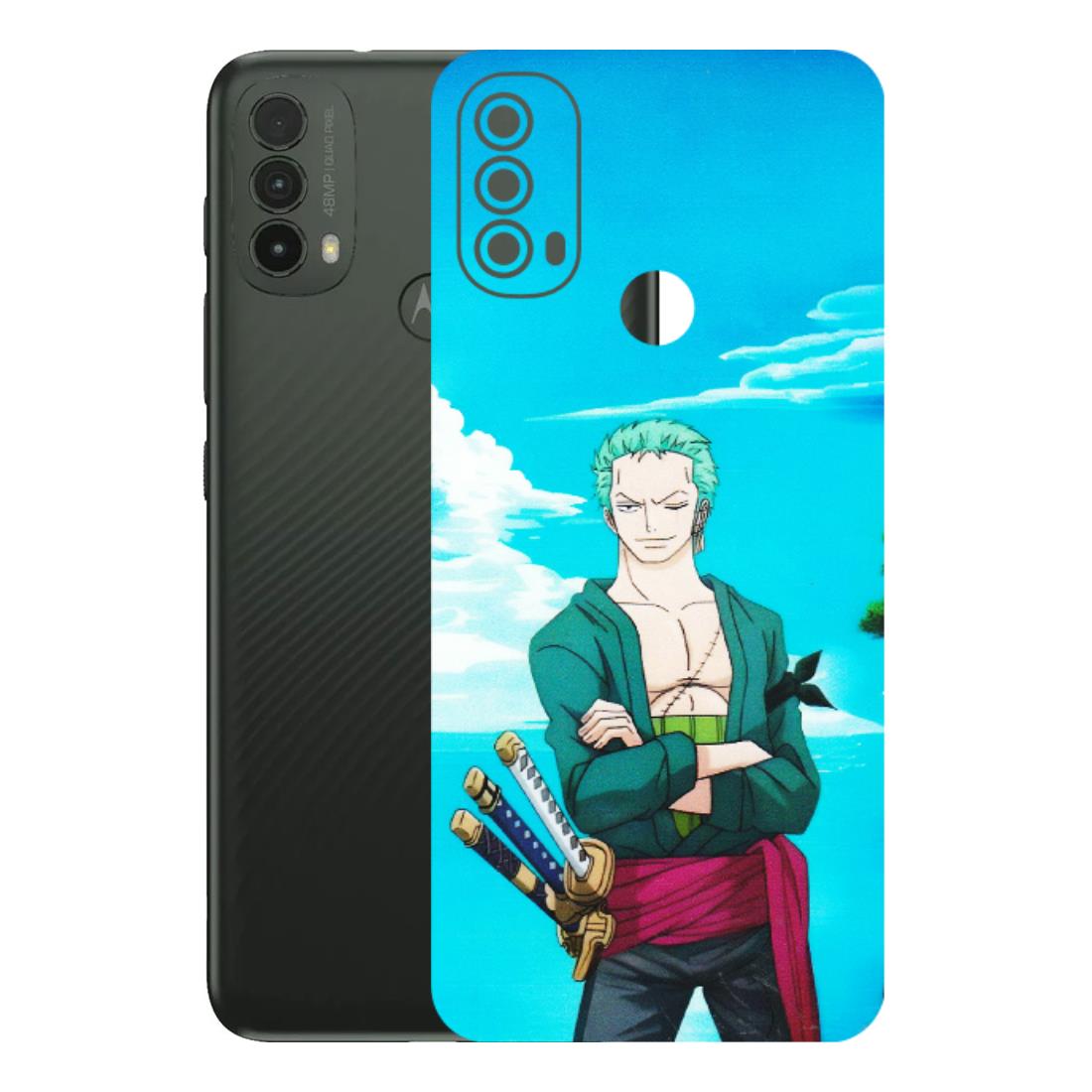 Motorola Phone Skins (All Models) - Cool Swordman Zoro Anime - Matte Finish (M-143) Motorola Moto E40