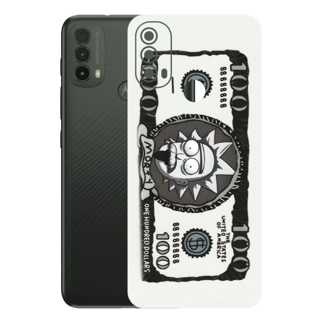 Motorola Phone Skins (All Models) - Rick And Morty Hundred Dollar Anime - Matte Finish (M-161) Motorola Moto E40