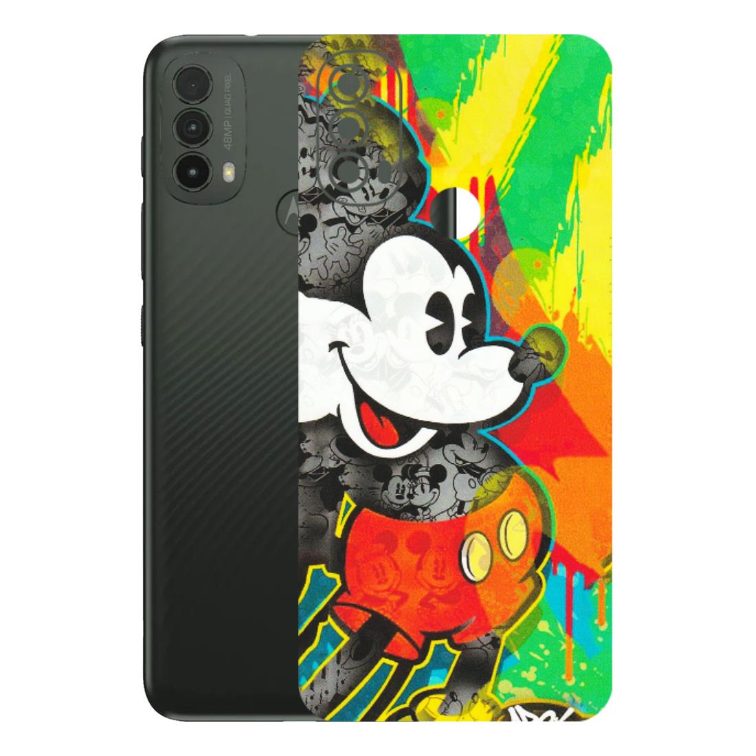 Motorola Phone Skins (All Models) - Multiple Mickey With Colourful Texture - Matte Finish (M-84) Motorola Moto E40